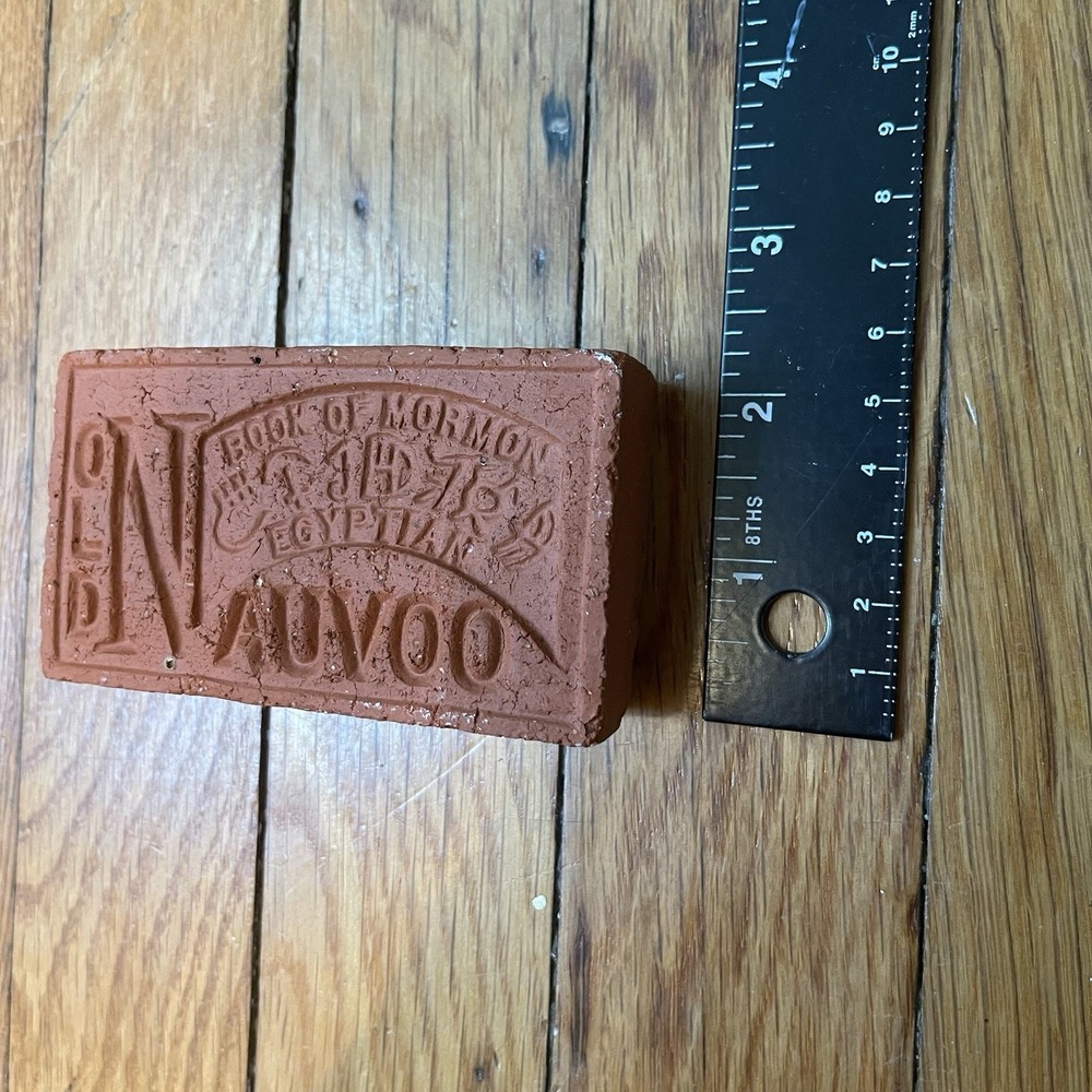 Old Nauvoo Book Of Mormon Egyptian Brick Paperweight Religious Art Souvenir - Picture 3 of 4